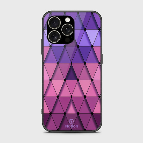iPhone 15 Pro Max Cover- Onation Pyramid Series - HQ Ultra Shine Premium Infinity Glass Soft Silicon Borders Case