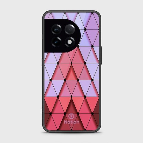 OnePlus 11Cover- Onation Pyramid Series - HQ Ultra Shine Premium Infinity Glass Soft Silicon Borders Case