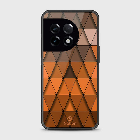 OnePlus 11Cover- Onation Pyramid Series - HQ Ultra Shine Premium Infinity Glass Soft Silicon Borders Case
