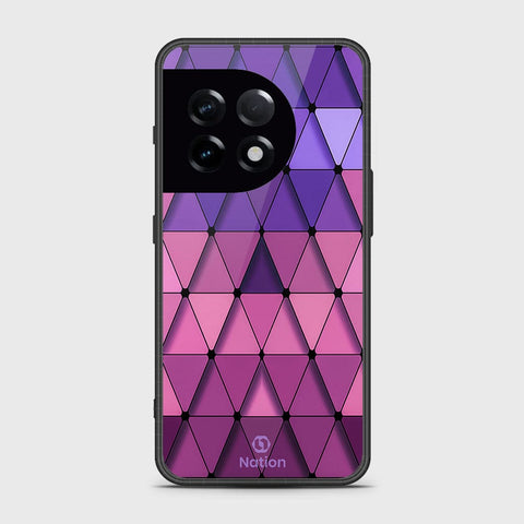 OnePlus 11Cover- Onation Pyramid Series - HQ Ultra Shine Premium Infinity Glass Soft Silicon Borders Case