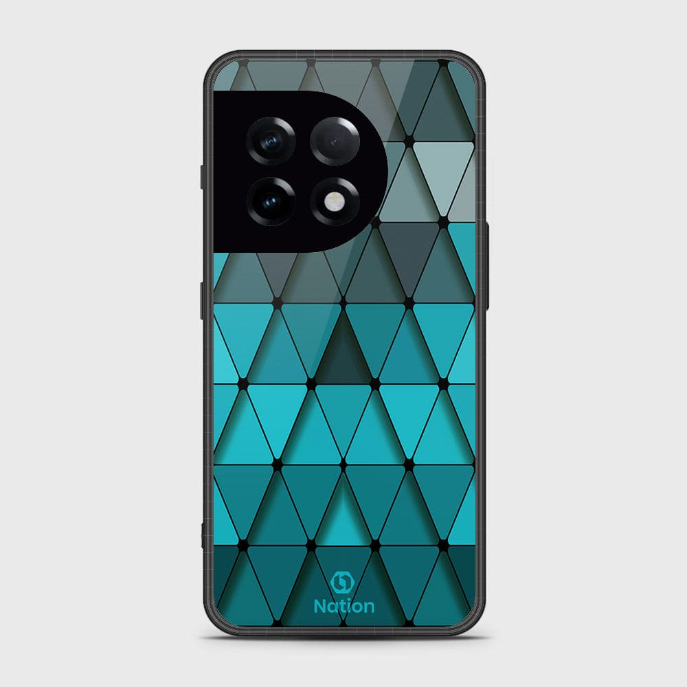 OnePlus 11Cover- Onation Pyramid Series - HQ Ultra Shine Premium Infinity Glass Soft Silicon Borders Case (Fast Delivery)