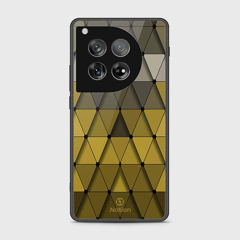 OnePlus 12 Cover- Onation Pyramid Series - HQ Ultra Shine Premium Infinity Glass Soft Silicon Borders Case (Fast Delivery)