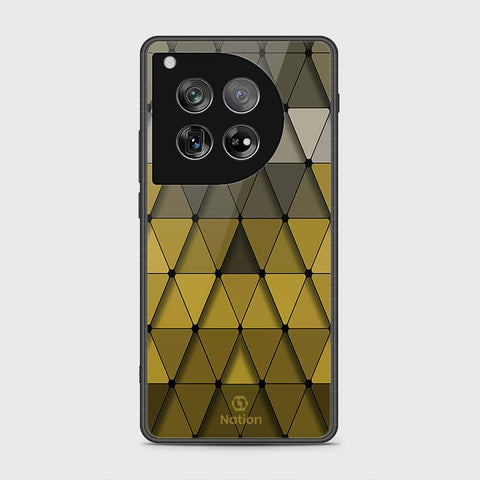 OnePlus 12 Cover- Onation Pyramid Series - HQ Ultra Shine Premium Infinity Glass Soft Silicon Borders Case (Fast Delivery)