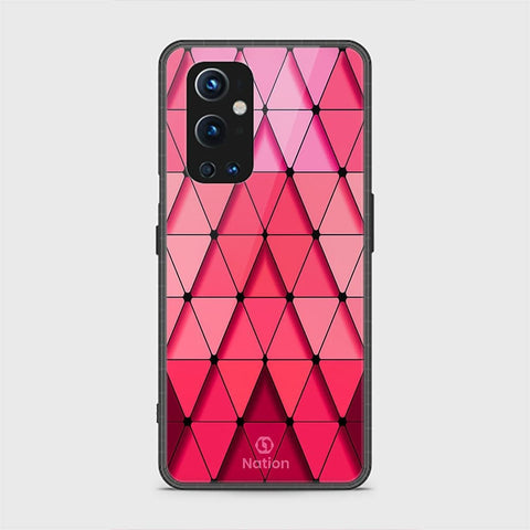 OnePlus 9 Pro Cover - ONation Pyramid Series - HQ Ultra Shine Premium Infinity Glass Soft Silicon Borders Case