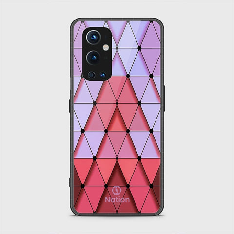 OnePlus 9 Pro Cover - ONation Pyramid Series - HQ Ultra Shine Premium Infinity Glass Soft Silicon Borders Case