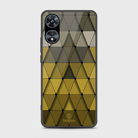 Oppo A78 4G Cover- Onation Pyramid Series - HQ Ultra Shine Premium Infinity Glass Soft Silicon Borders Case