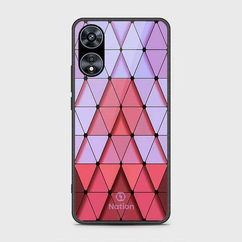 Oppo A78 4G Cover- Onation Pyramid Series - HQ Ultra Shine Premium Infinity Glass Soft Silicon Borders Case