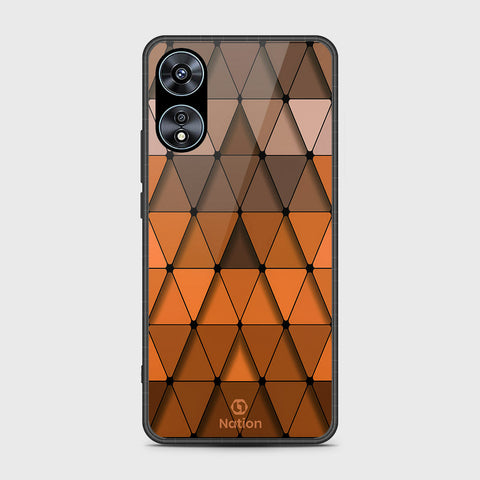 Oppo A78 4G Cover- Onation Pyramid Series - HQ Ultra Shine Premium Infinity Glass Soft Silicon Borders Case