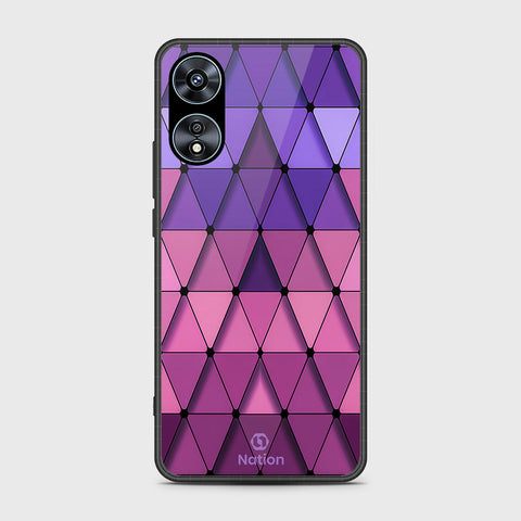 Oppo A78 4G Cover- Onation Pyramid Series - HQ Ultra Shine Premium Infinity Glass Soft Silicon Borders Case