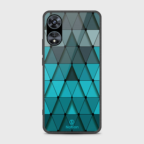 Oppo A78 4G Cover- Onation Pyramid Series - HQ Ultra Shine Premium Infinity Glass Soft Silicon Borders Case