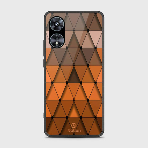 Oppo A97 5G Cover- Onation Pyramid Series - HQ Ultra Shine Premium Infinity Glass Soft Silicon Borders Case