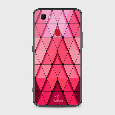 Oppo F7 Cover- Onation Pyramid Series - HQ Ultra Shine Premium Infinity Glass Soft Silicon Borders Case