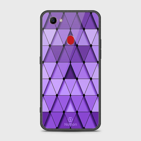Oppo F7 Cover- Onation Pyramid Series - HQ Ultra Shine Premium Infinity Glass Soft Silicon Borders Case
