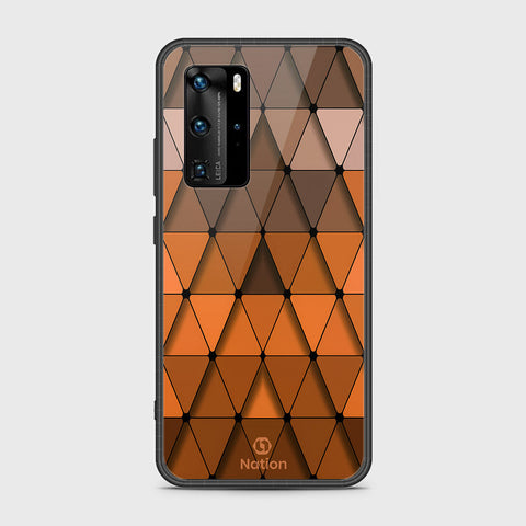 Huawei P40 Pro Cover- Onation Pyramid Series - HQ Ultra Shine Premium Infinity Glass Soft Silicon Borders Case