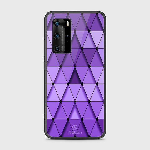 Huawei P40 Pro Cover- Onation Pyramid Series - HQ Ultra Shine Premium Infinity Glass Soft Silicon Borders Case