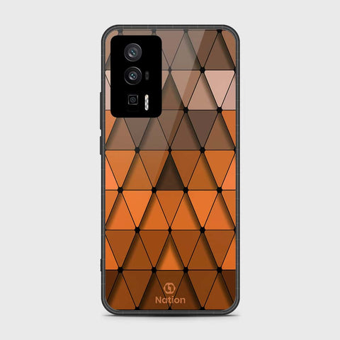 Xiaomi Poco F5 Pro Cover- Onation Pyramid Series - HQ Ultra Shine Premium Infinity Glass Soft Silicon Borders Case