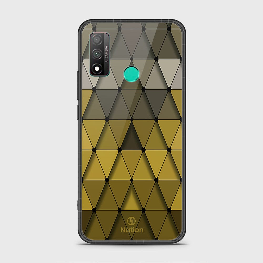 Huawei P smart 2020 Cover - Onation Pyramid Series - HQ Ultra Shine Premium Infinity Glass Soft Silicon Borders Case