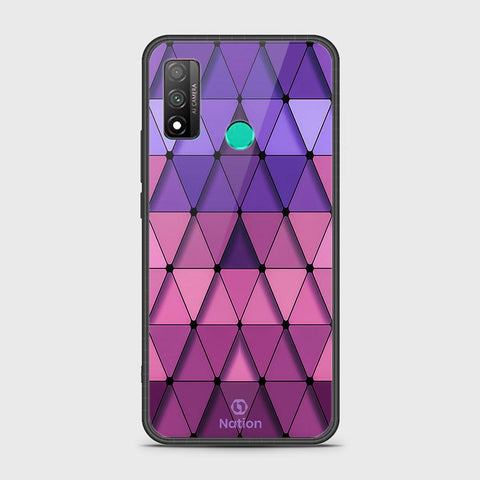 Huawei P smart 2020 Cover - Onation Pyramid Series - HQ Ultra Shine Premium Infinity Glass Soft Silicon Borders Case