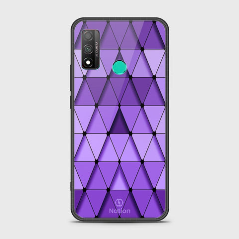 Huawei P smart 2020 Cover - Onation Pyramid Series - HQ Ultra Shine Premium Infinity Glass Soft Silicon Borders Case