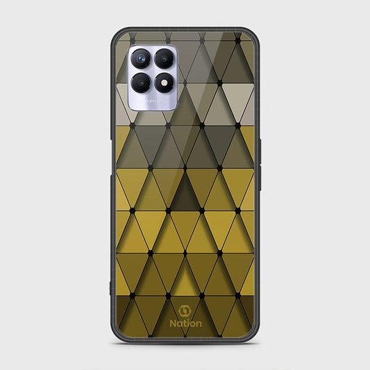 Realme 8i Cover - Onation Pyramid Series - HQ Ultra Shine Premium Infinity Glass Soft Silicon Borders Case