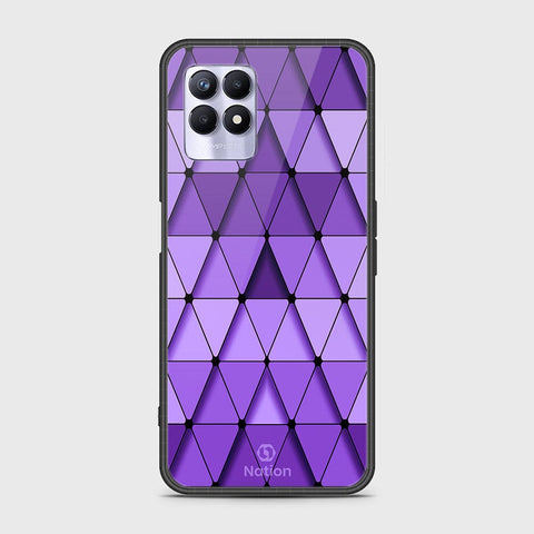 Realme 8i Cover - Onation Pyramid Series - HQ Ultra Shine Premium Infinity Glass Soft Silicon Borders Case