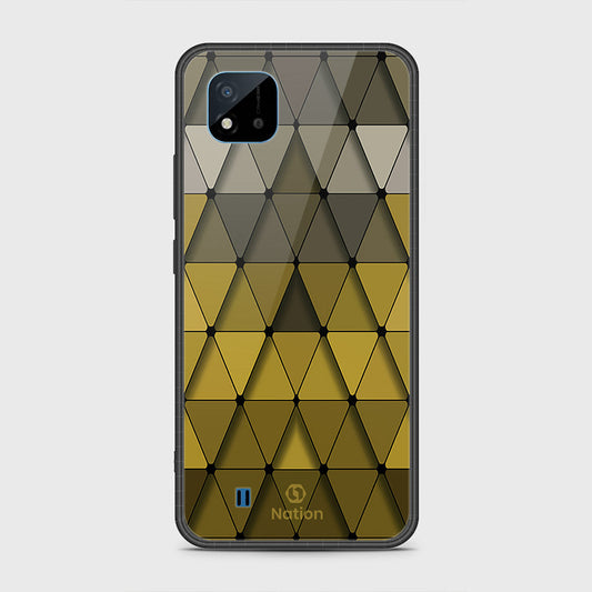 Realme C11 2021 Cover- Onation Pyramid Series - HQ Ultra Shine Premium Infinity Glass Soft Silicon Borders Case