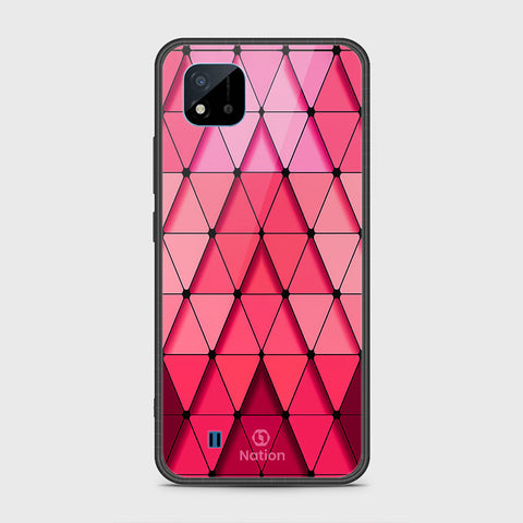 Realme C20 Cover- Onation Pyramid Series - HQ Ultra Shine Premium Infinity Glass Soft Silicon Borders Case