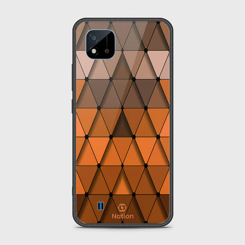 Realme Narzo 50i Cover- Onation Pyramid Series - HQ Ultra Shine Premium Infinity Glass Soft Silicon Borders Case