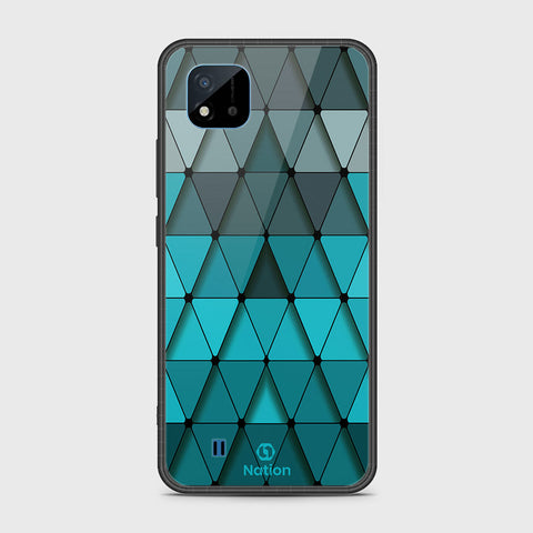 Realme Narzo 50i Cover- Onation Pyramid Series - HQ Ultra Shine Premium Infinity Glass Soft Silicon Borders Case