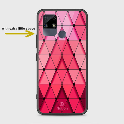 Realme Narzo 20 Cover- Onation Pyramid Series - HQ Ultra Shine Premium Infinity Glass Soft Silicon Borders Case