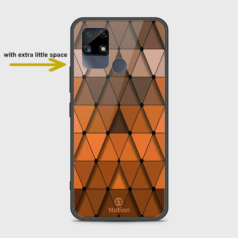 Realme Narzo 30A Cover- Onation Pyramid Series - HQ Ultra Shine Premium Infinity Glass Soft Silicon Borders Case
