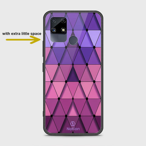Realme Narzo 30A Cover- Onation Pyramid Series - HQ Ultra Shine Premium Infinity Glass Soft Silicon Borders Case