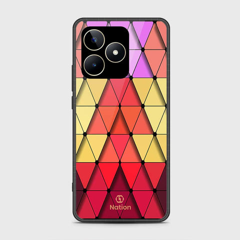 Realme C53 Cover- Onation Pyramid Series - HQ Ultra Shine Premium Infinity Glass Soft Silicon Borders Case