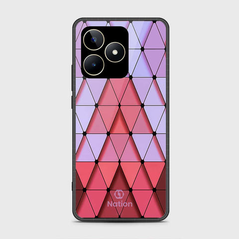 Realme C53 Cover- Onation Pyramid Series - HQ Ultra Shine Premium Infinity Glass Soft Silicon Borders Case