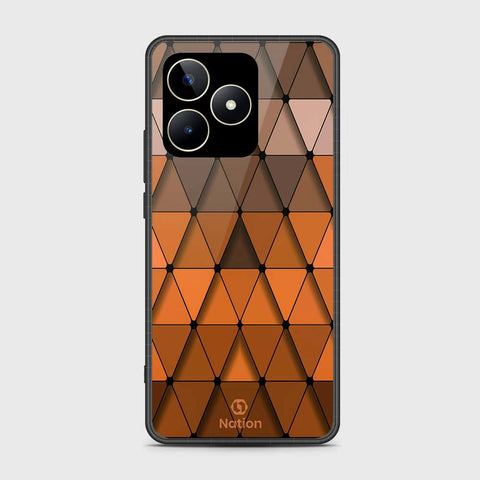 Realme C53 Cover- Onation Pyramid Series - HQ Ultra Shine Premium Infinity Glass Soft Silicon Borders Case