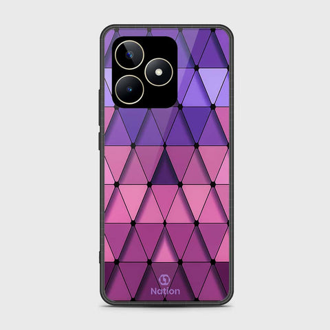 Realme C53 Cover- Onation Pyramid Series - HQ Ultra Shine Premium Infinity Glass Soft Silicon Borders Case