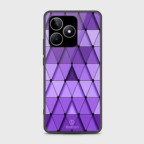 Realme C53 Cover- Onation Pyramid Series - HQ Ultra Shine Premium Infinity Glass Soft Silicon Borders Case