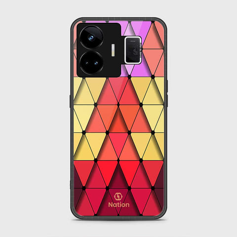 Realme GT3 Cover- Onation Pyramid Series - HQ Ultra Shine Premium Infinity Glass Soft Silicon Borders Case