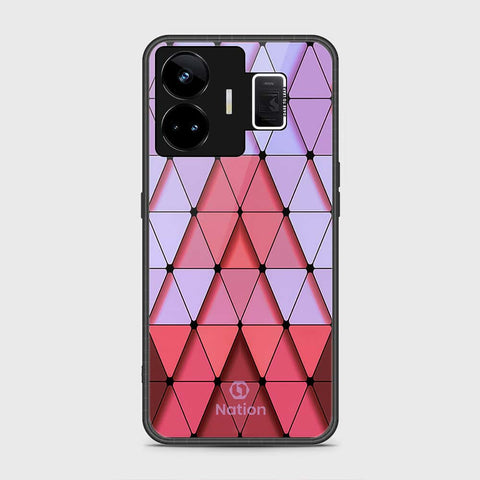 Realme GT3 Cover- Onation Pyramid Series - HQ Ultra Shine Premium Infinity Glass Soft Silicon Borders Case