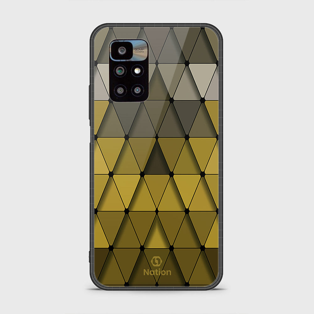 Xiaomi Redmi 10 Cover - ONation Pyramid Series - HQ Ultra Shine Premium Infinity Glass Soft Silicon Borders Case