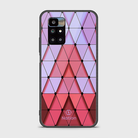 Xiaomi Redmi 10 Cover - ONation Pyramid Series - HQ Ultra Shine Premium Infinity Glass Soft Silicon Borders Case