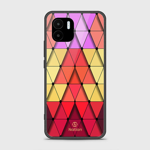 Xiaomi Redmi A2 2023 Cover - Onation Pyramid Series - HQ Ultra Shine Premium Infinity Glass Soft Silicon Borders Case