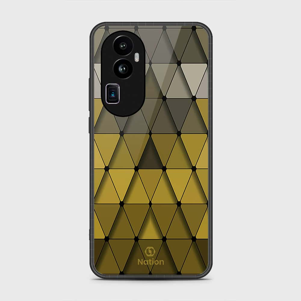 Oppo Reno 10 Pro Plus Cover- Onation Pyramid Series - HQ Ultra Shine Premium Infinity Glass Soft Silicon Borders Case