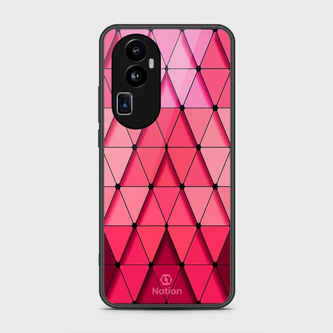 Oppo Reno 10 Pro Plus Cover- Onation Pyramid Series - HQ Ultra Shine Premium Infinity Glass Soft Silicon Borders Case