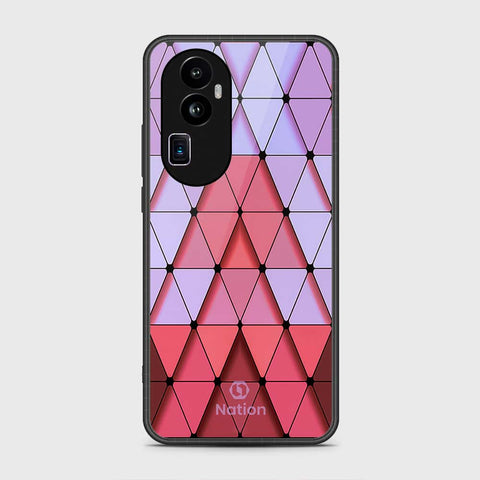 Oppo Reno 10 Pro Plus Cover- Onation Pyramid Series - HQ Ultra Shine Premium Infinity Glass Soft Silicon Borders Case