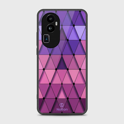 Oppo Reno 10 Pro Plus Cover- Onation Pyramid Series - HQ Ultra Shine Premium Infinity Glass Soft Silicon Borders Case