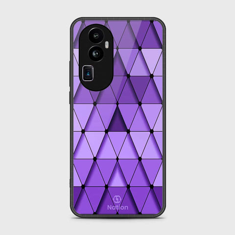 Oppo Reno 10 Pro Plus Cover- Onation Pyramid Series - HQ Ultra Shine Premium Infinity Glass Soft Silicon Borders Case