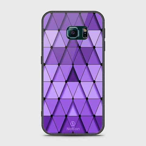 Samsung Galaxy S6 Edge Plus Cover- Onation Pyramid Series - HQ Ultra Shine Premium Infinity Glass Soft Silicon Borders Case