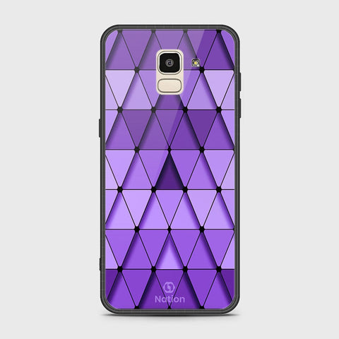 Samsung Galaxy J6 2018 Cover - Onation Pyramid Series - HQ Ultra Shine Premium Infinity Glass Soft Silicon Borders Case