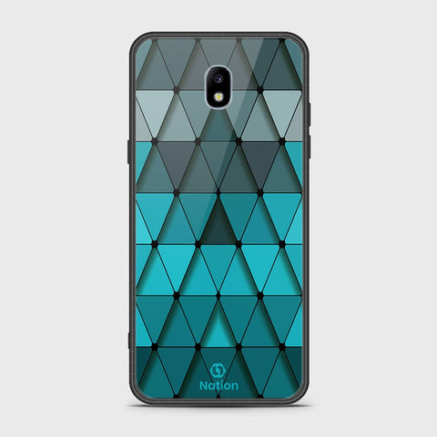 Samsung Galaxy J7 Pro / J7 2017 / J730 Cover - Onation Pyramid Series - HQ Ultra Shine Premium Infinity Glass Soft Silicon Borders Case